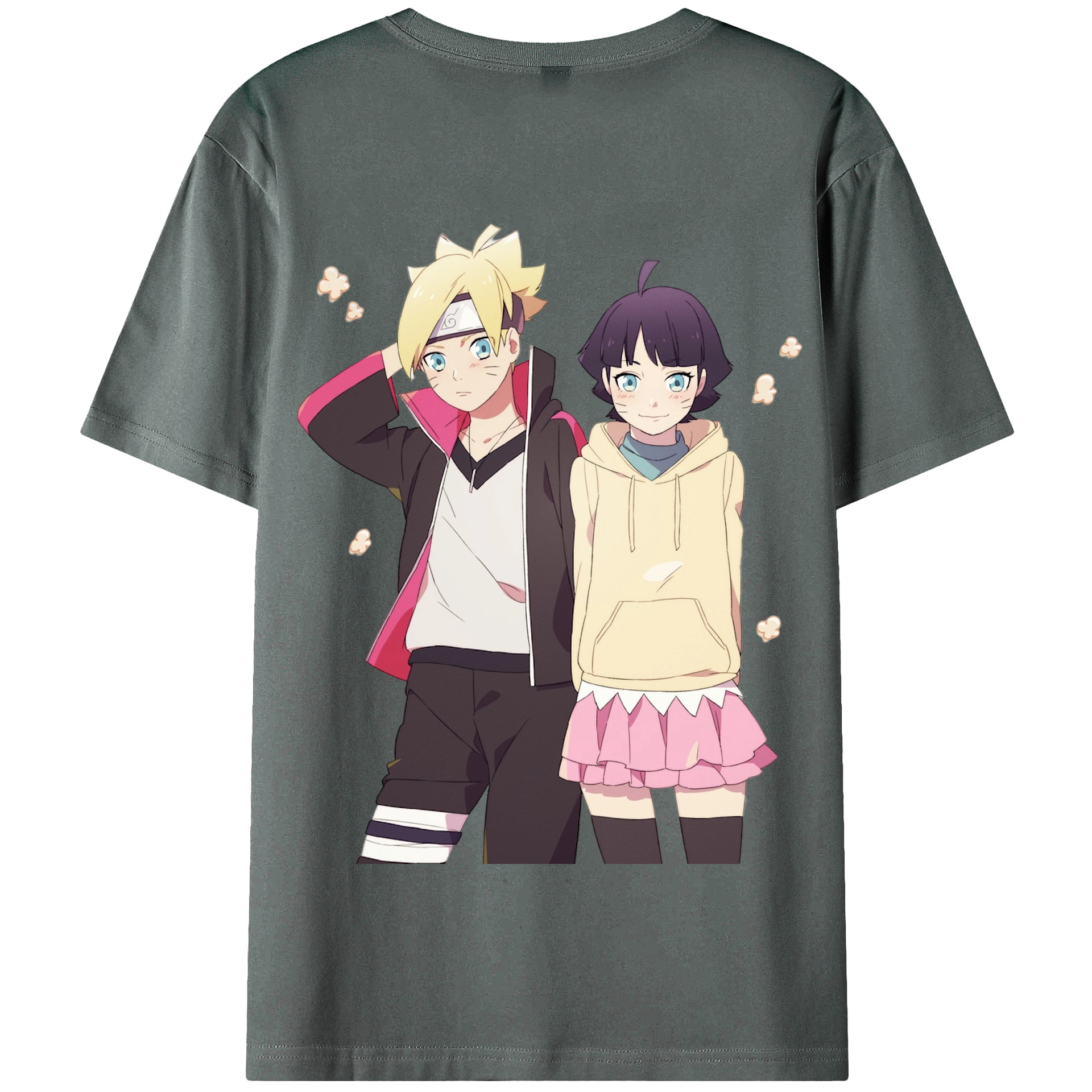 （画像用） NARUTO -ナルト- うずまき ボルト Uzumaki Boruto 綿100％半袖Tシャツ（背面プリント）